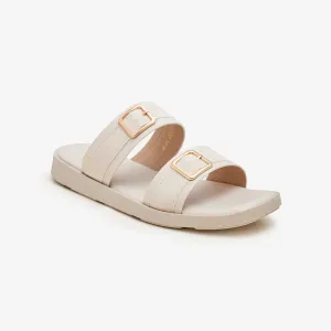 Women's Buckled Slides