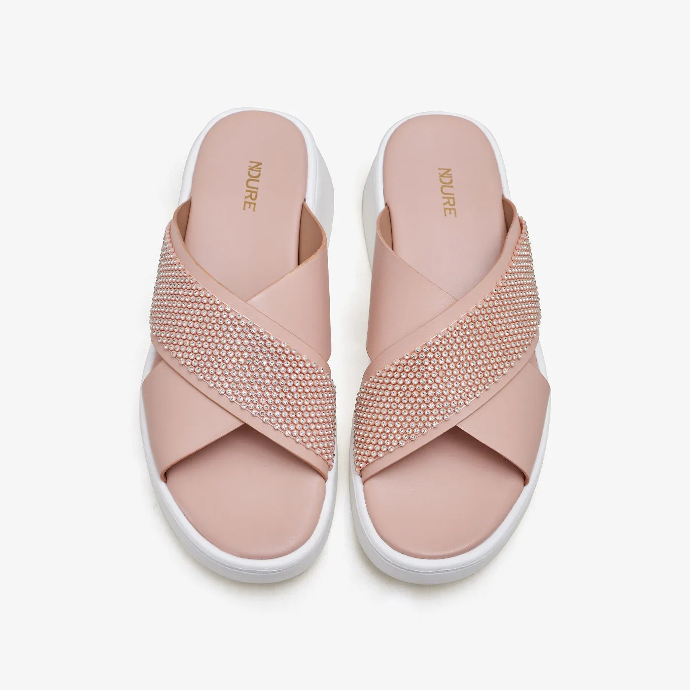 Women's Cross-Strap Flats