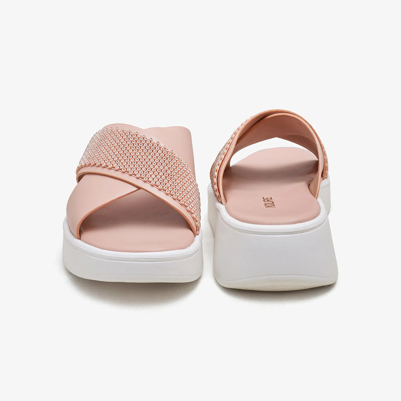 Women's Cross-Strap Flats