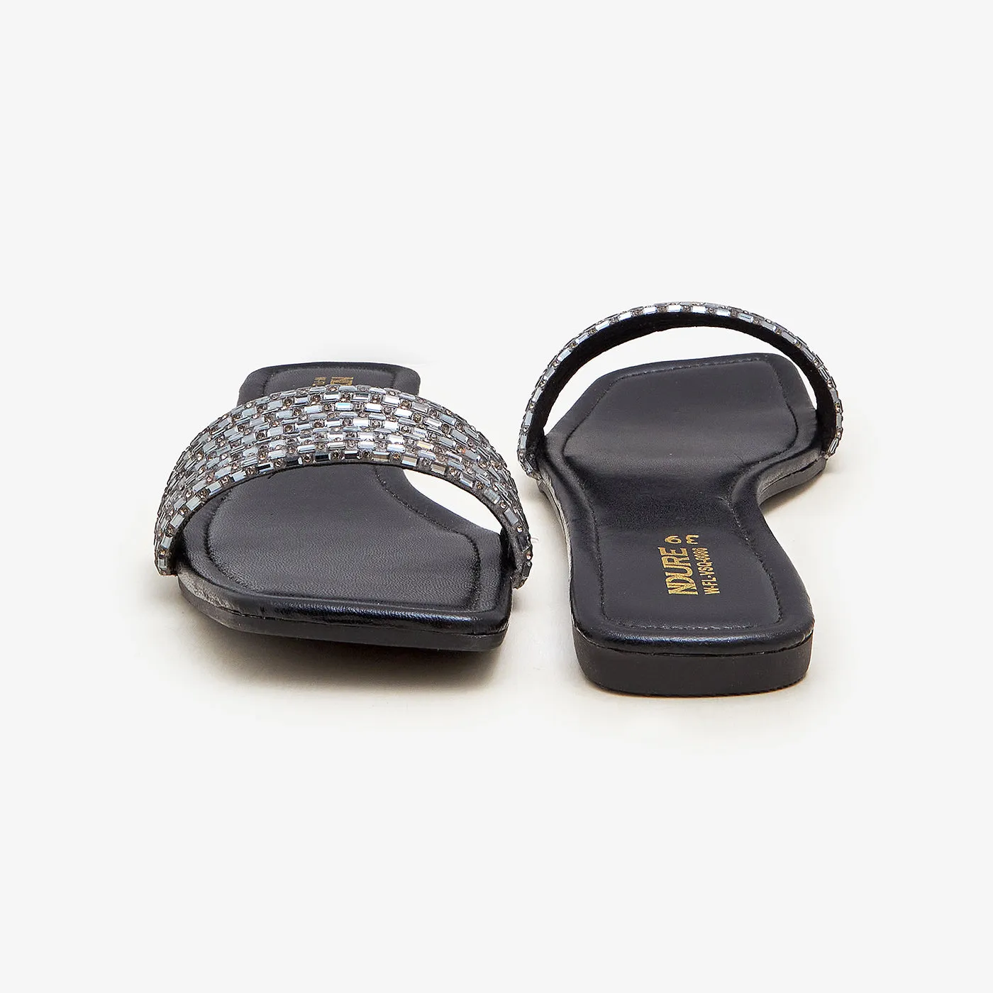 Women's Diamante Flats