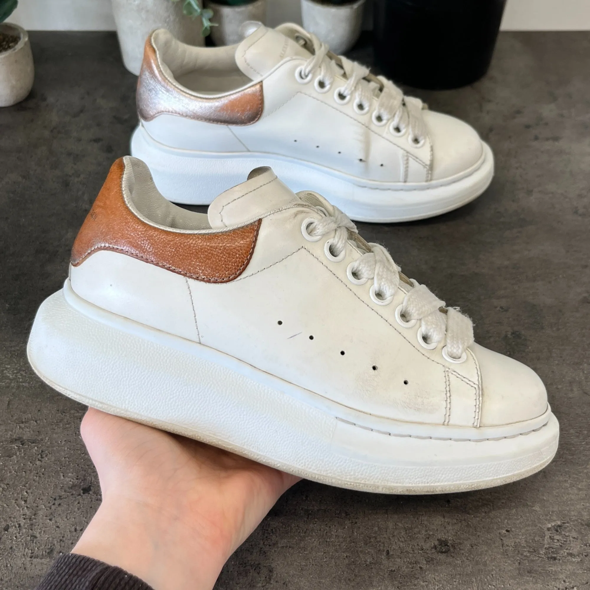 Women's Oversized Low Trainers White Size EU 36.5 / UK 3.5