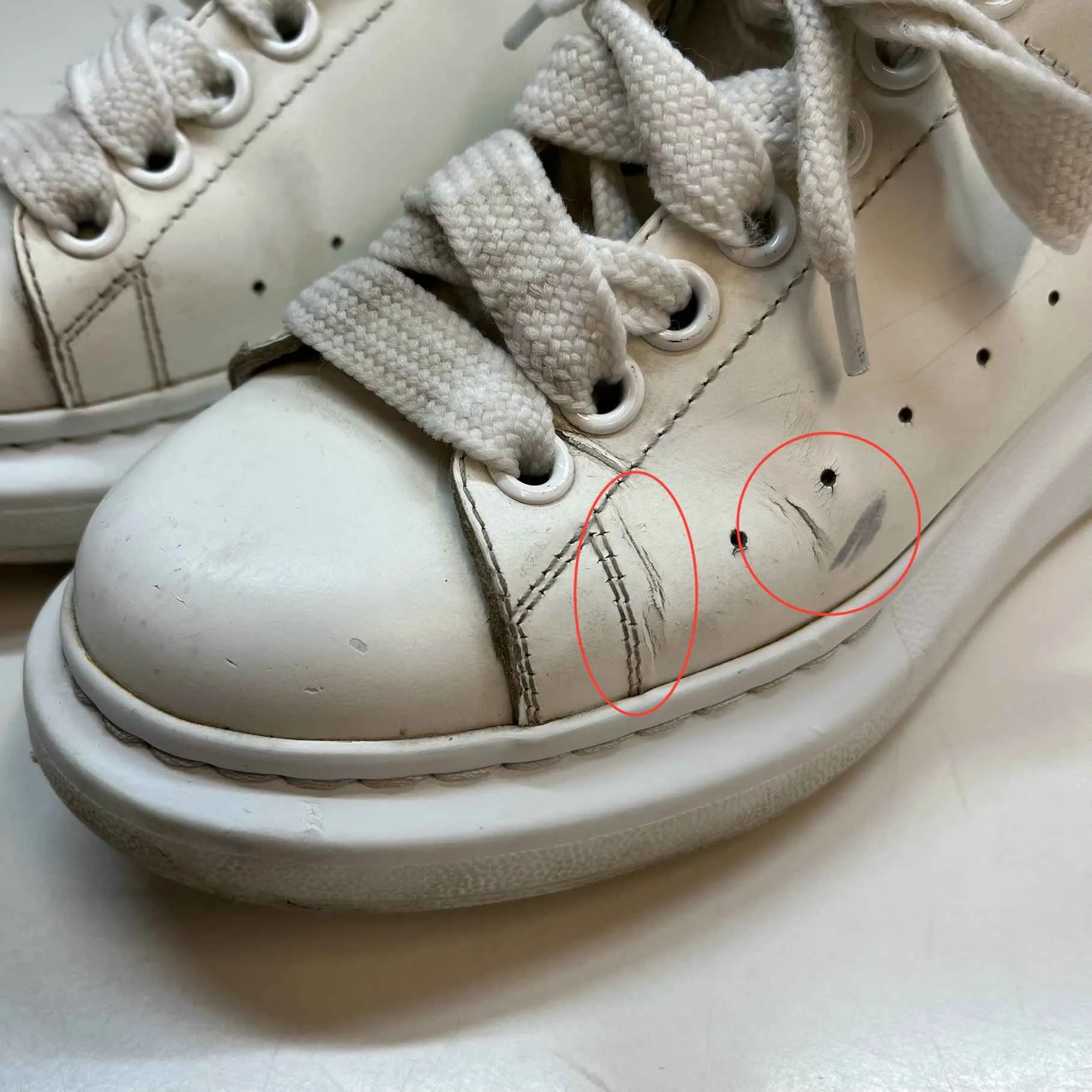 Women's Oversized Low Trainers White Size EU 36.5 / UK 3.5