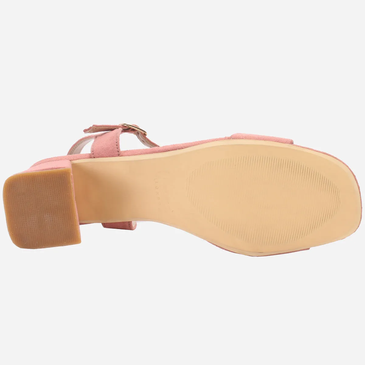 Womens "NAURAX" Fancy Block Heel Back Strap Sandals