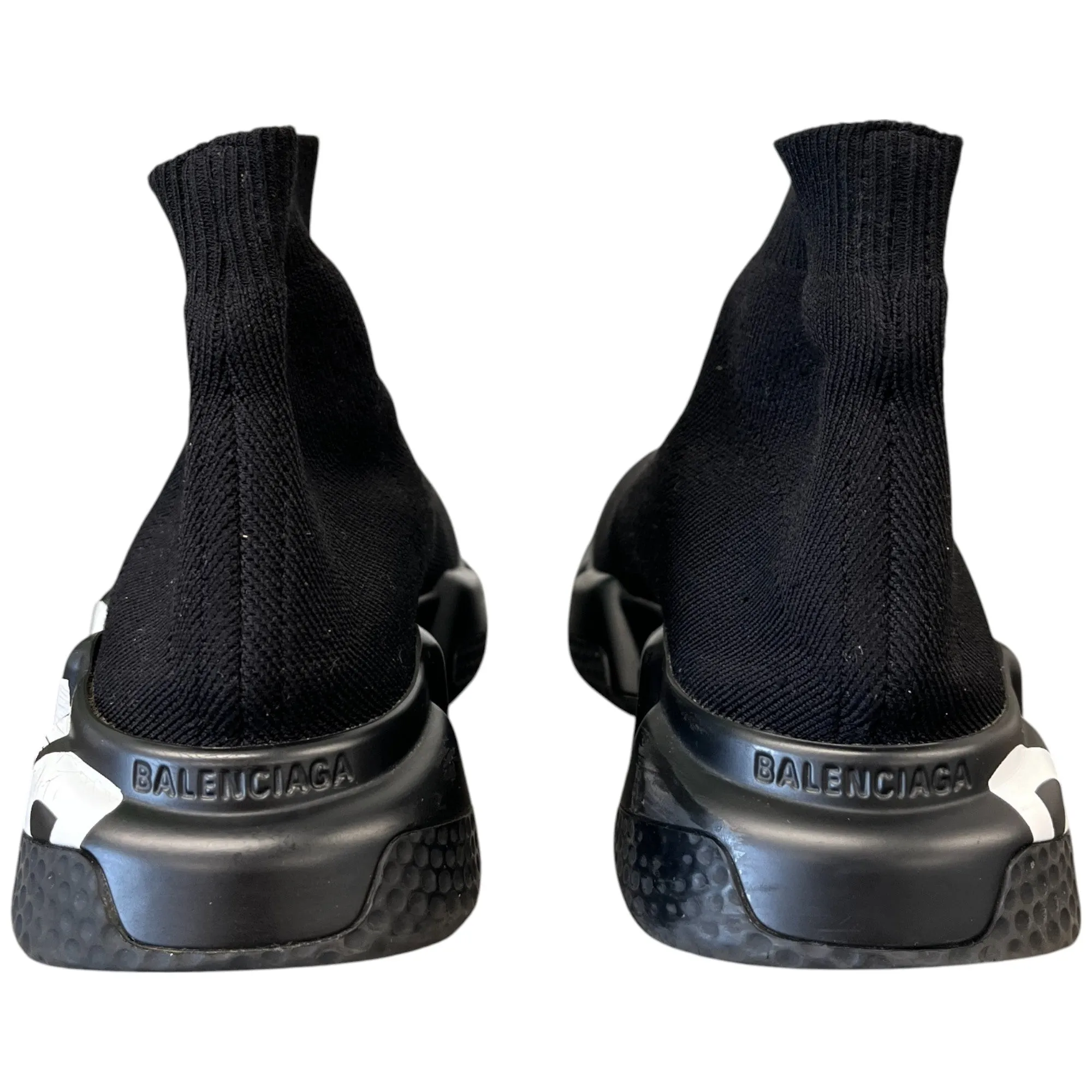 Women's Speed Sock Graffiti High Trainers Black Size EU 37 / UK 4