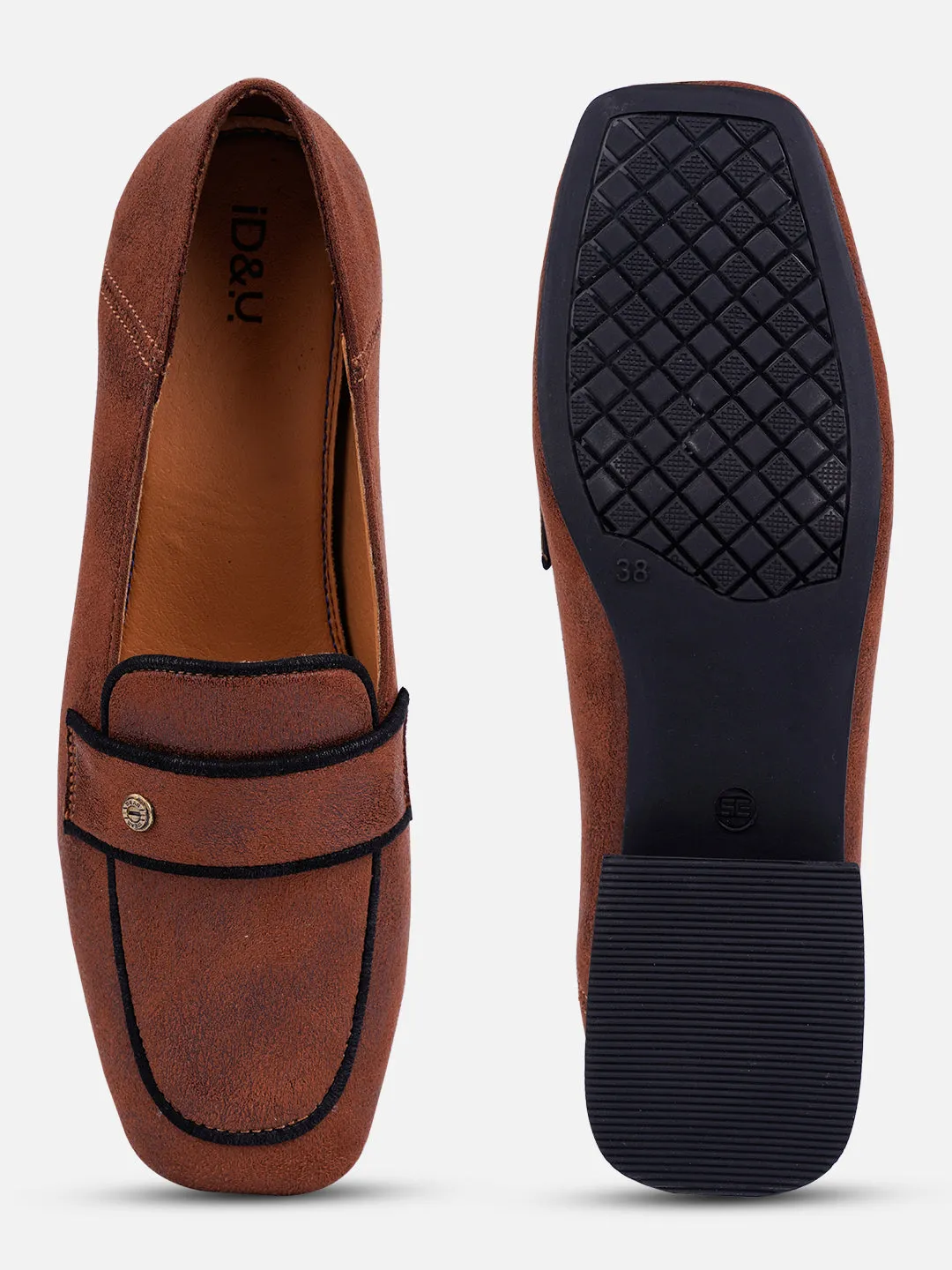 Women's Tan Casual Slip On (IU2010)