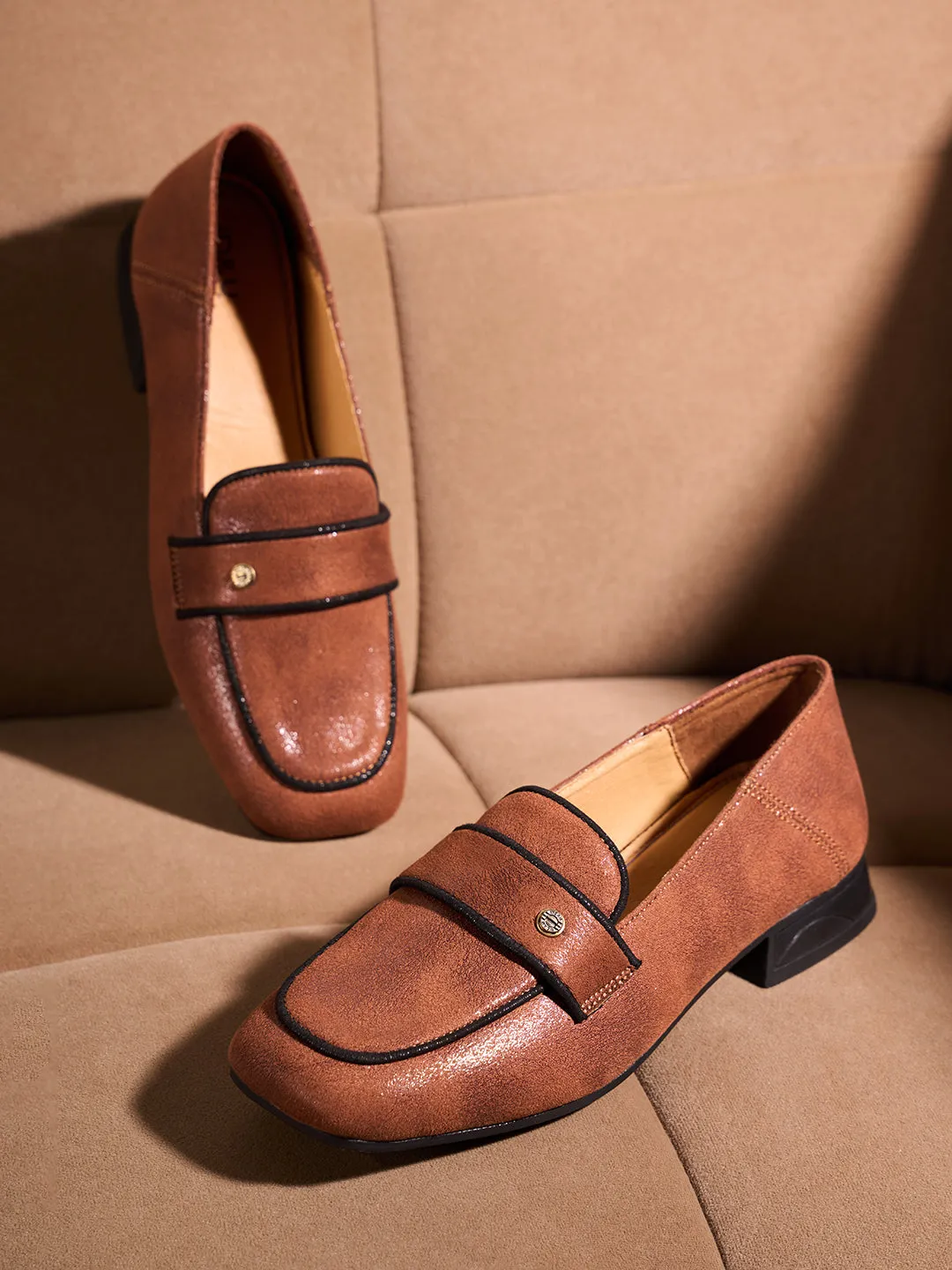 Women's Tan Casual Slip On (IU2010)