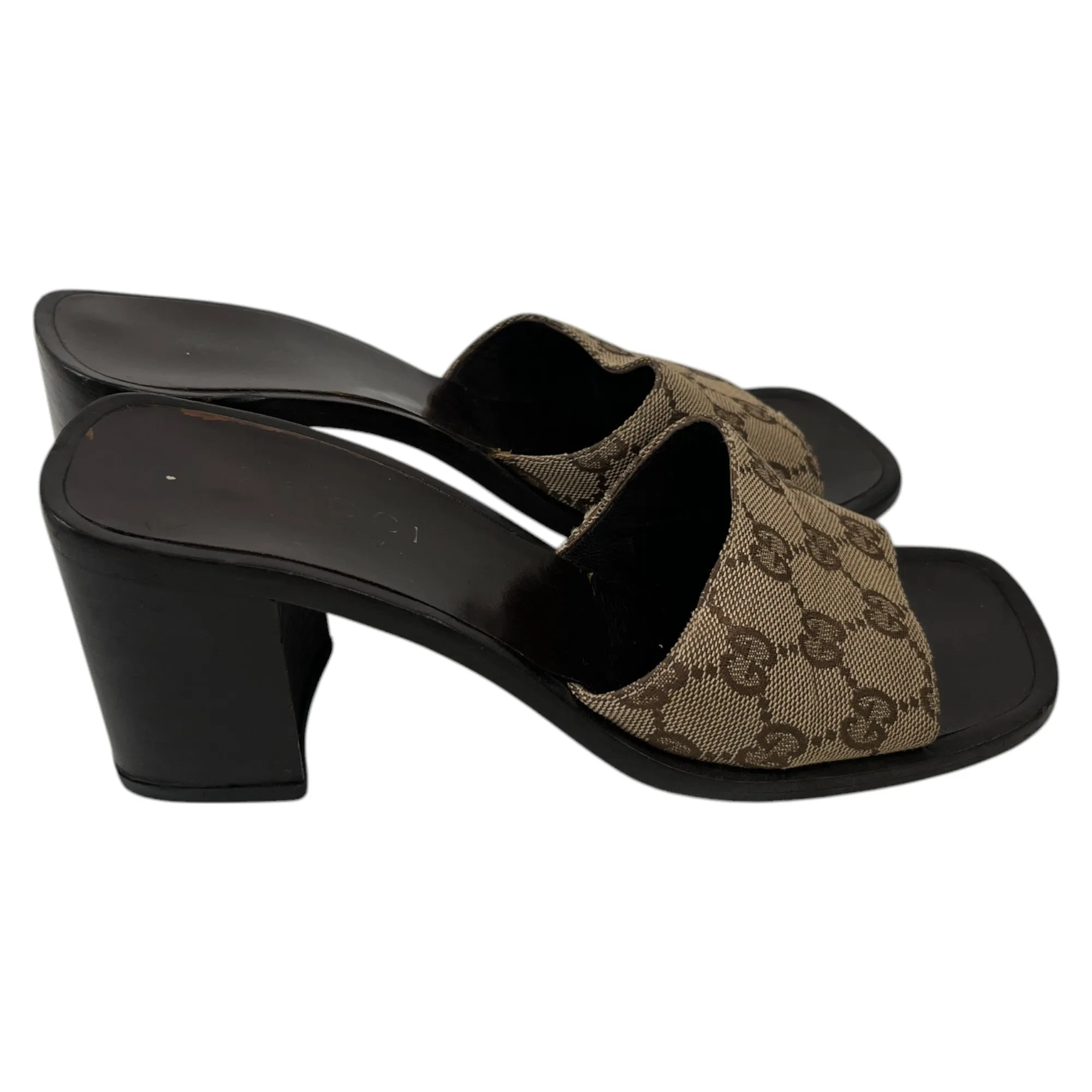 Women's Vintage Gg Supreme Heels Beige Size EU 36 / UK 3