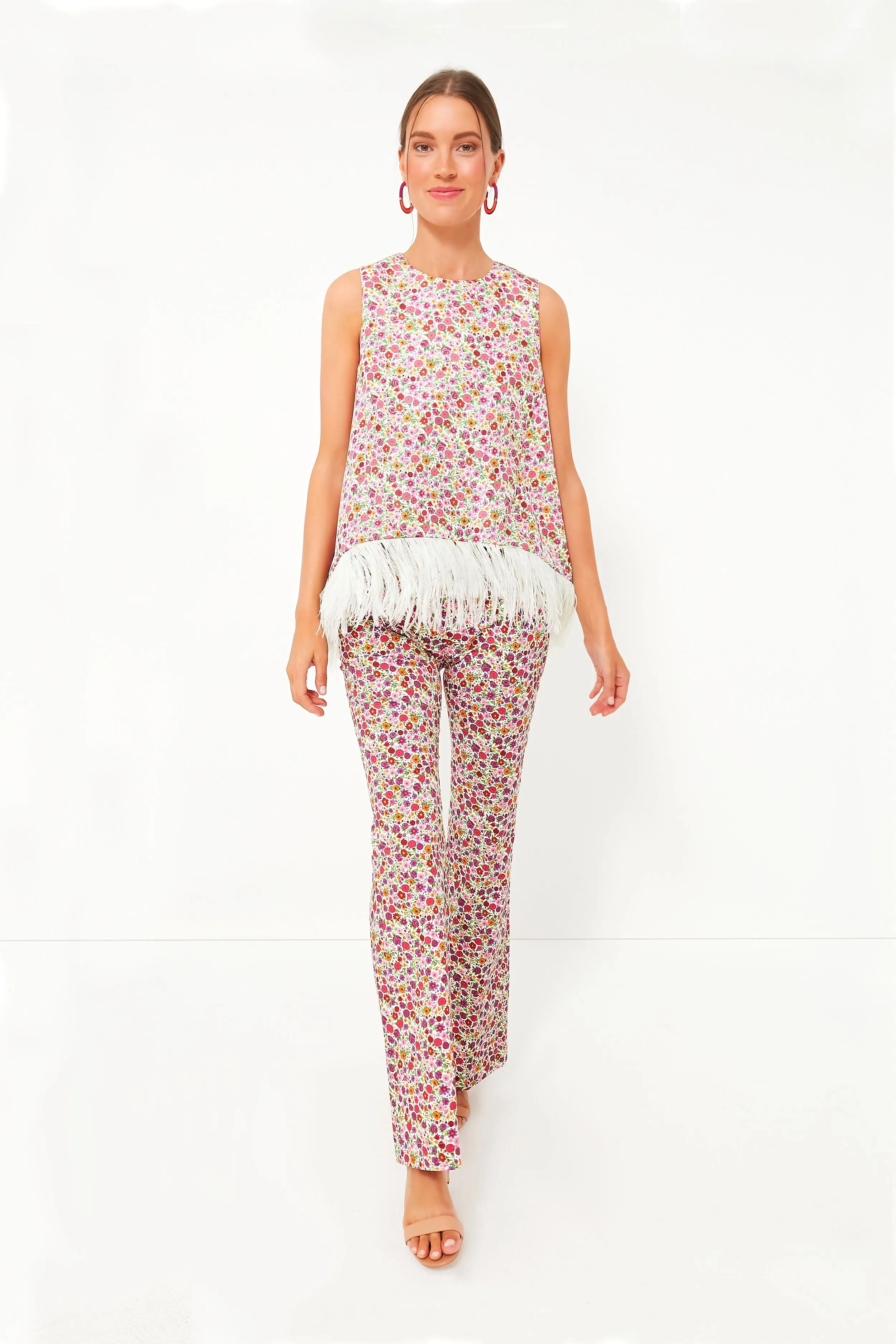 Zia La Scala Top with Feathers