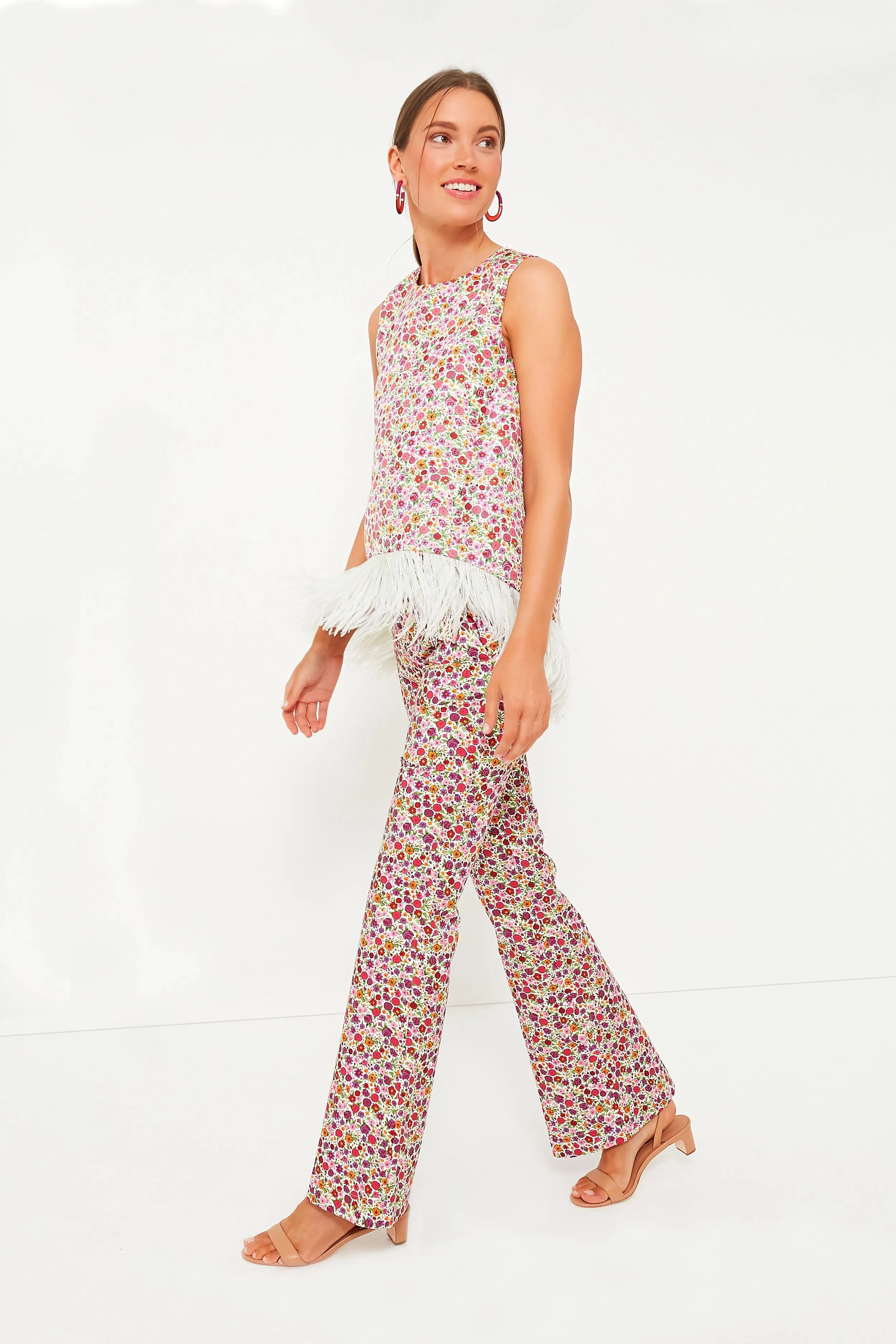 Zia La Scala Top with Feathers